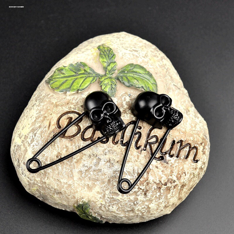 复古个性风骷髅头胸针男士西服衬衫别针领针配饰