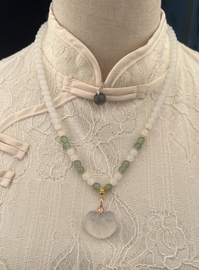 挂件吊坠古风复古风汉服配饰古装软璎珞吉祥锁流苏仙旗袍项链颈链