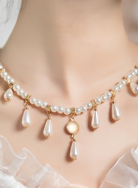 汉服配饰古风项链软璎珞女日常百搭唐风明制坦领古装简约颈链饰品