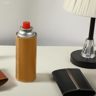 皮革炉垫子煤气罐皮套一体户外露营煤气罐炉子底座套