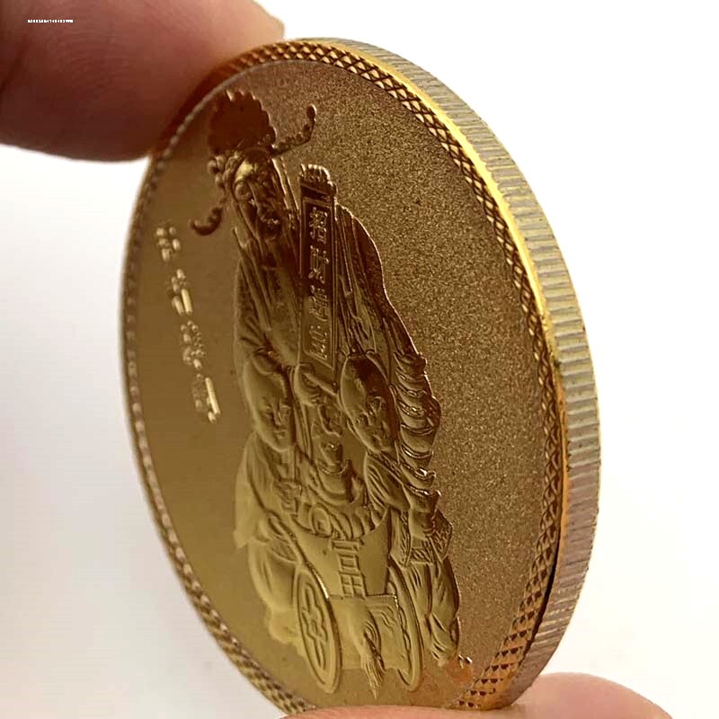 仿工艺硬币金属百福字纪念币章吉祥镀金银币