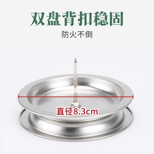 艾条底座支架子固定架托盘接灰盘粗艾柱底盘不锈钢插艾草蚊香底座