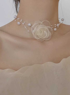 伴娘手花手腕花团超仙简约新娘姐妹团结婚花童手环婚礼