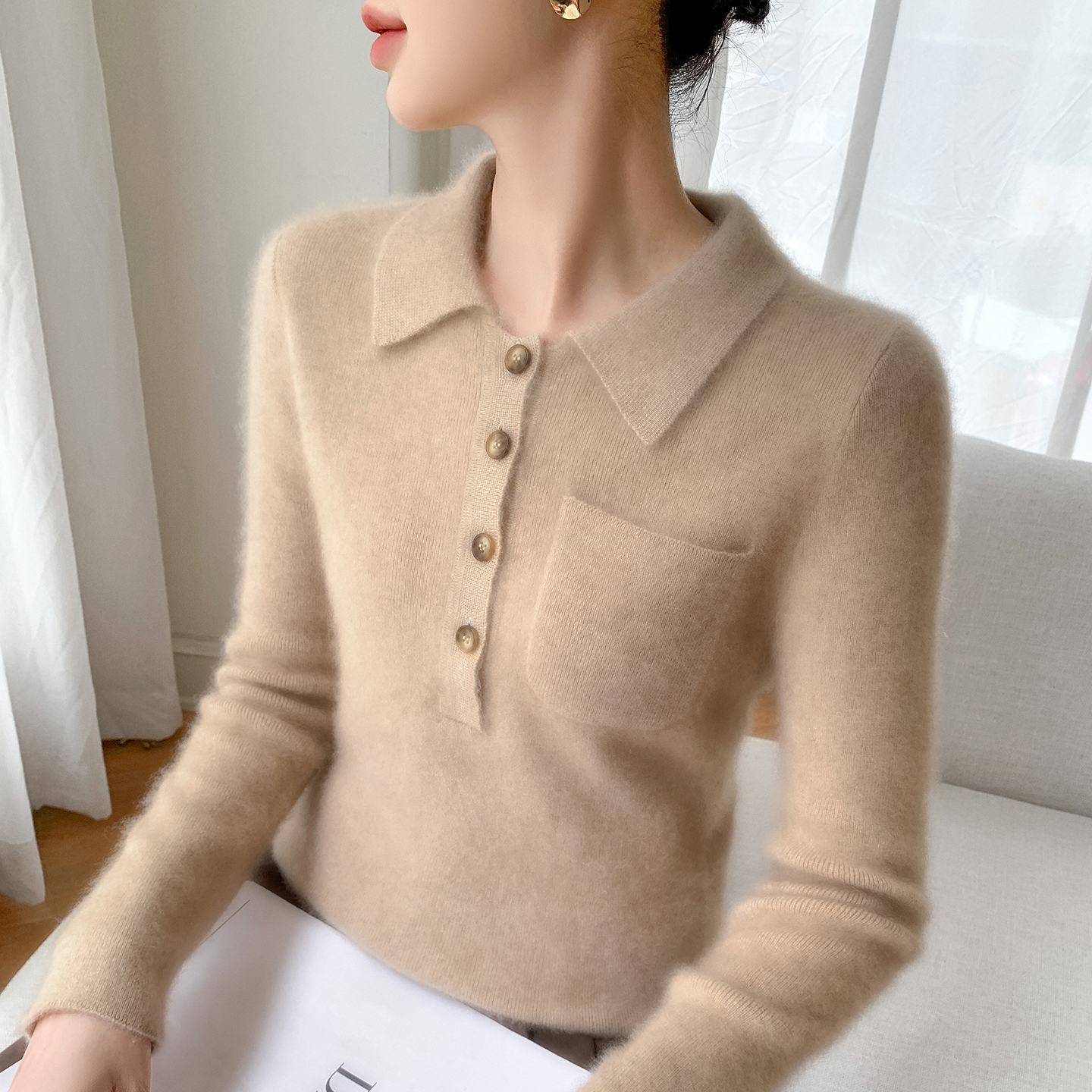 baby小山羊绒衫针织开衫外套毛衣