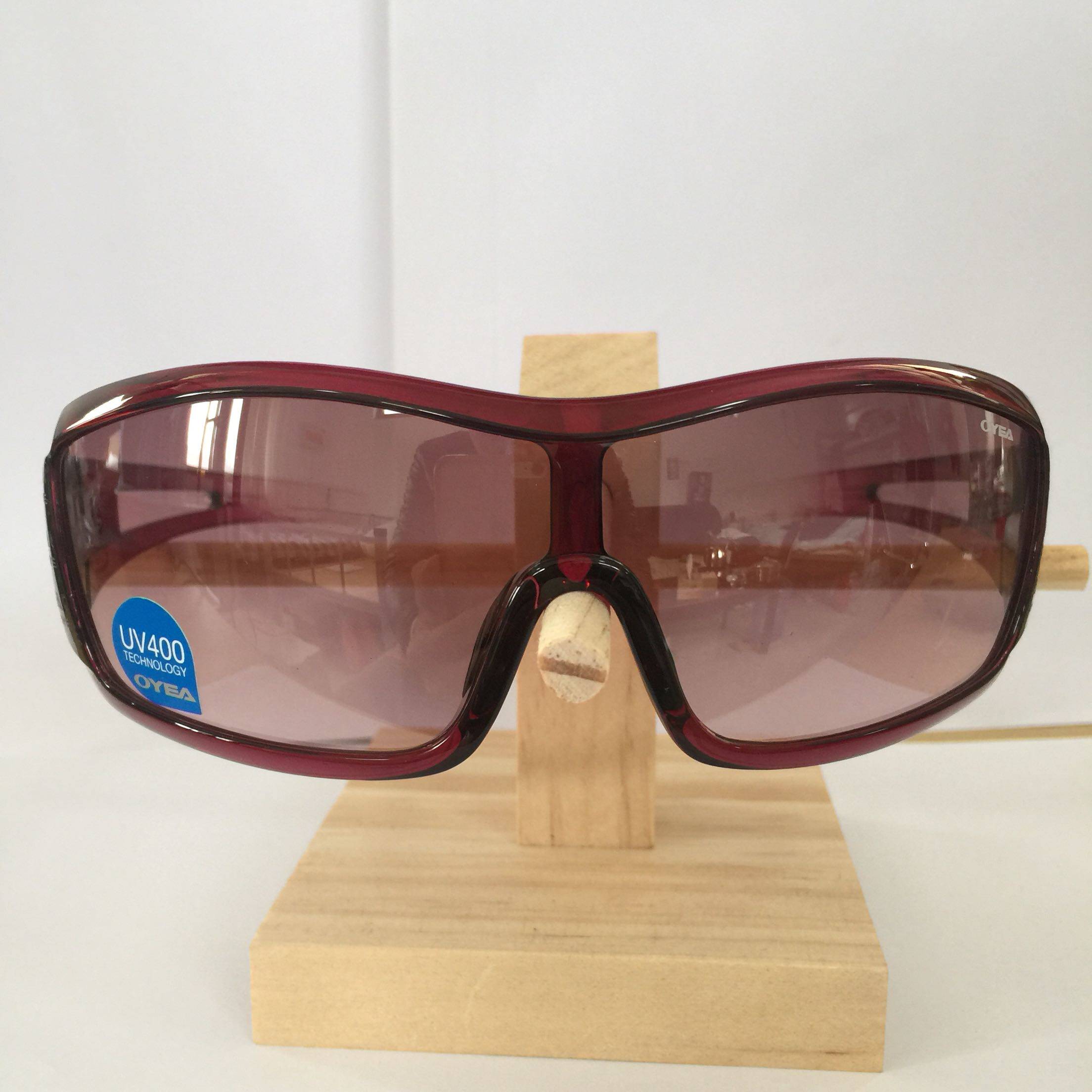 oyea欧野户外女士眼镜 大框墨镜防紫外线黑色太阳镜红色0921特价