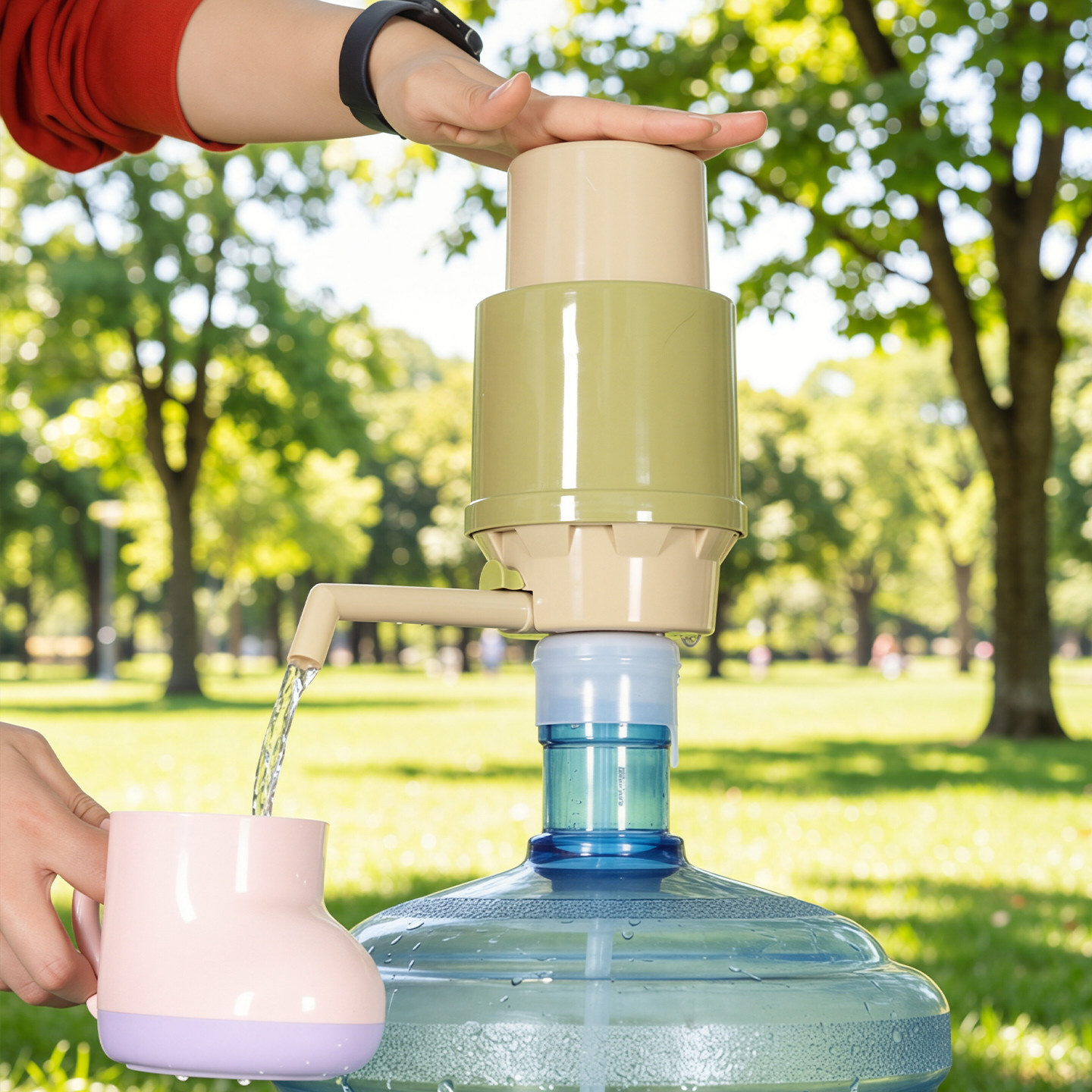 纯净水桶手压式饮水器桶装水抽水器手动饮水机按压水器出水量大