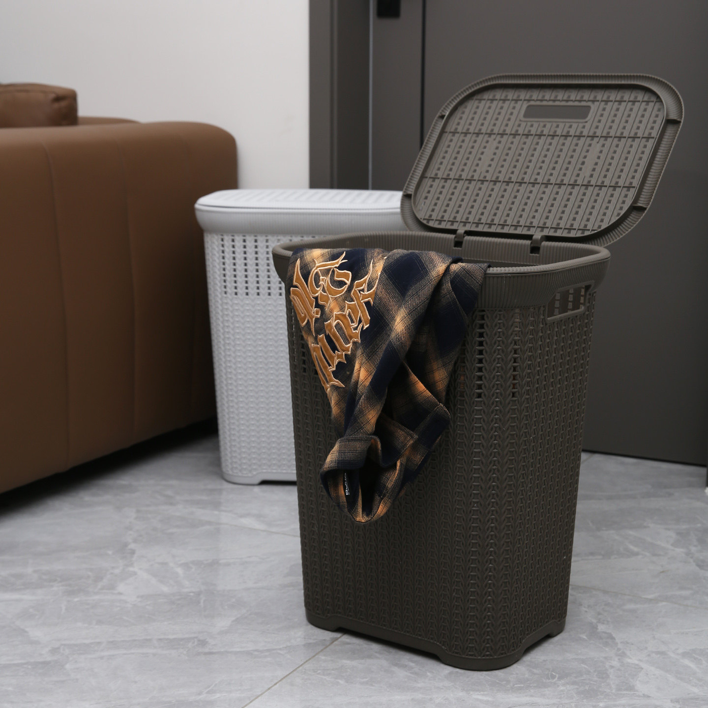 家用大号带盖脏衣篮塑料饭店浴室手提洗衣篮玩具置物收纳篮脏衣篓,收纳整理,脏衣篮,淘宝优惠券,粉丝福利购,淘宝优惠卷