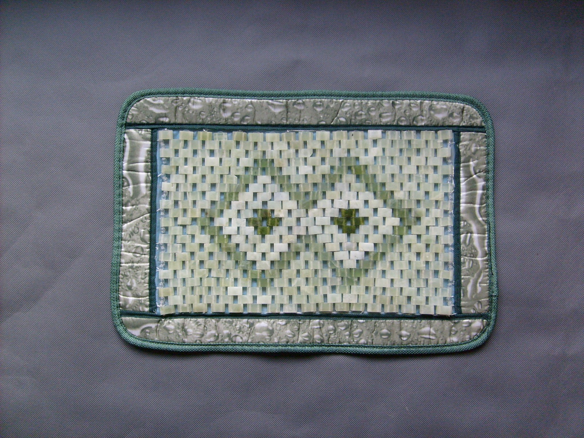 天然玉枕岫岩玉石枕头片岫玉枕巾枕垫枕帘枕套物理降温夏凉枕头皮