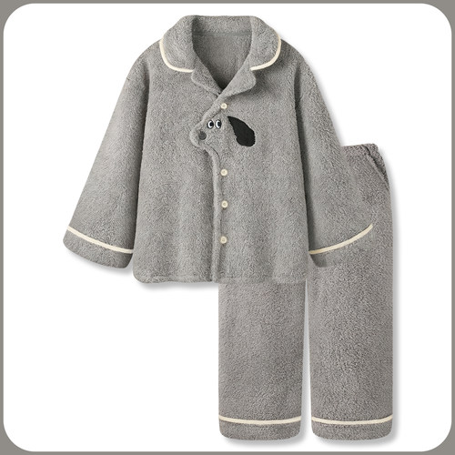 『晚安小狗』珊瑚绒睡衣男款加厚