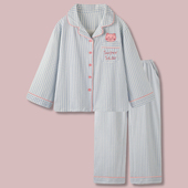 套装 睡衣女春秋可外穿长袖 甜美纯棉情侣男士 家居服 呆萌小海狸