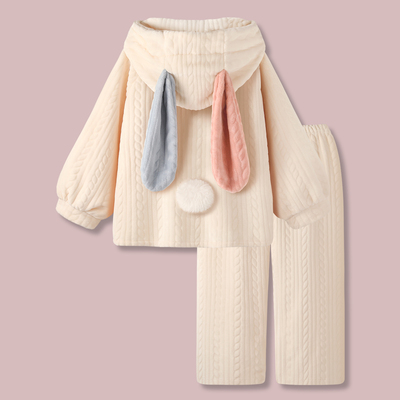 日系睡衣女款法兰绒甜美学生家居