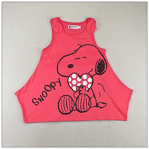 SNOOPY专柜正品夏装女童装针织无袖上衣T恤9SS50056特价2色