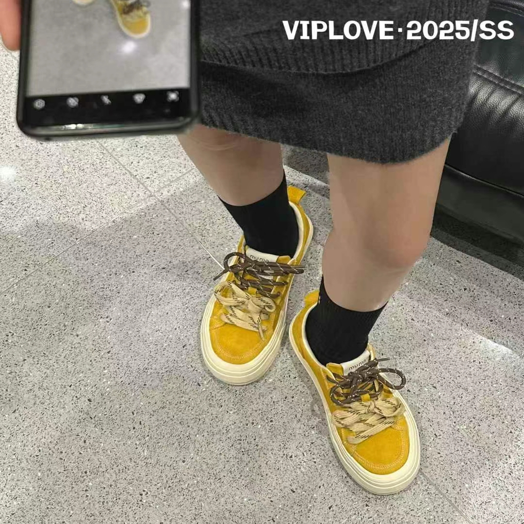 休闲鞋超火磨砂皮小白鞋厚底板鞋