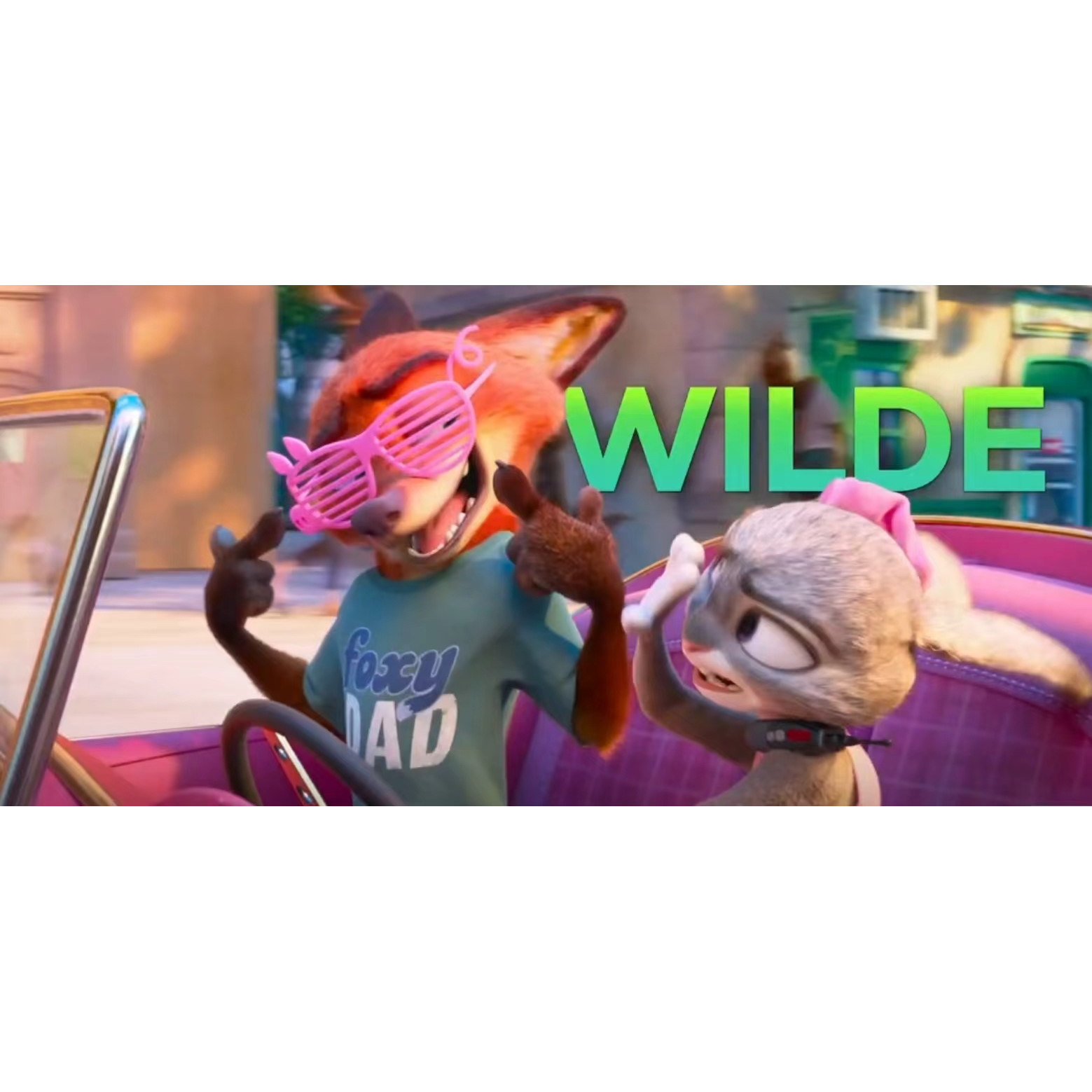 疯狂动物城2朱迪尼克粉色兔耳造型眼镜电影同款3D打印拍照聚会cos