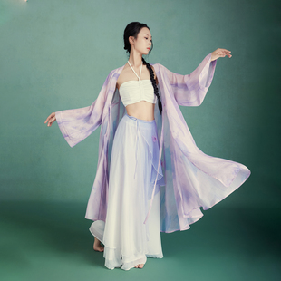 华丽独秀古典舞纱衣外披舞蹈服古风爵士套装飘逸显瘦仙气演出服女