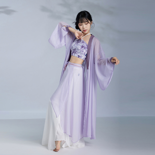 华丽独秀古风爵士纱衣外披套装仙气飘逸汉服古典舞舞蹈服演出服女