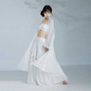 华丽独秀古典舞舞蹈服纱衣外披套装 飘逸显瘦演出服 古风爵士新中式