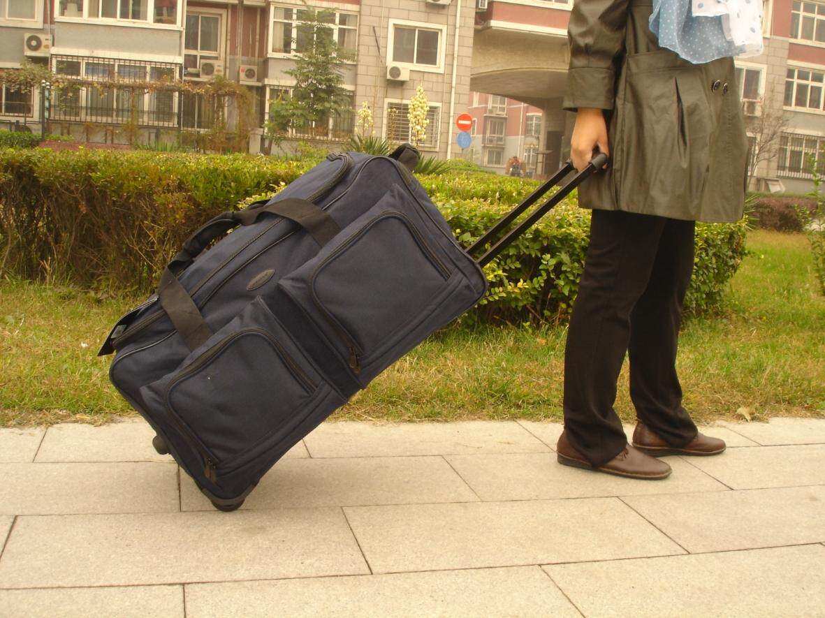 正品超轻大容量拉杆箱折叠软布旅行箱包行李托运158出国箱子男女