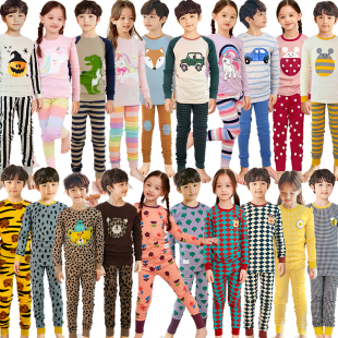 男童线衣线裤 女童衬衣衬裤 家居服 春秋纯棉薄内衣套装 儿童秋衣秋裤