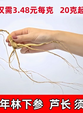 林下参长白山人参东北18年林下参泡酒老山参微残参农自产自销划算