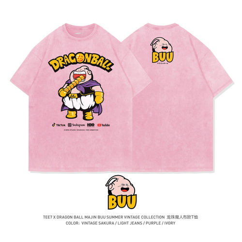 TEE7-动漫龙珠魔人布欧吃播短袖