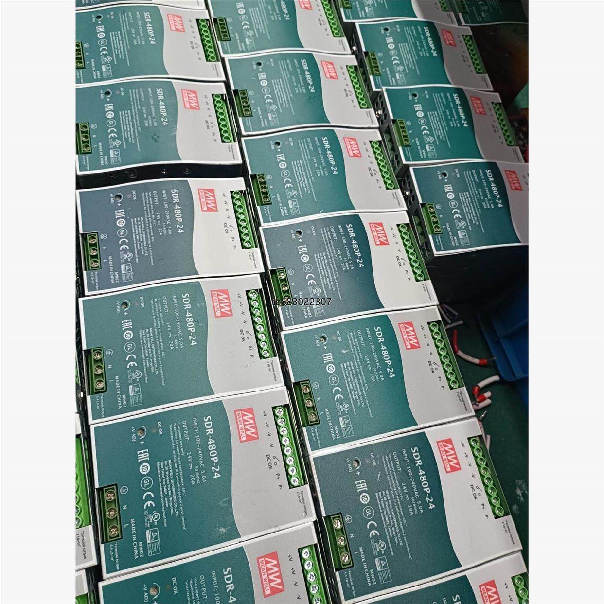 询价明纬SDR-480P-24台湾明纬开关电源,拆机电源，成色实议价