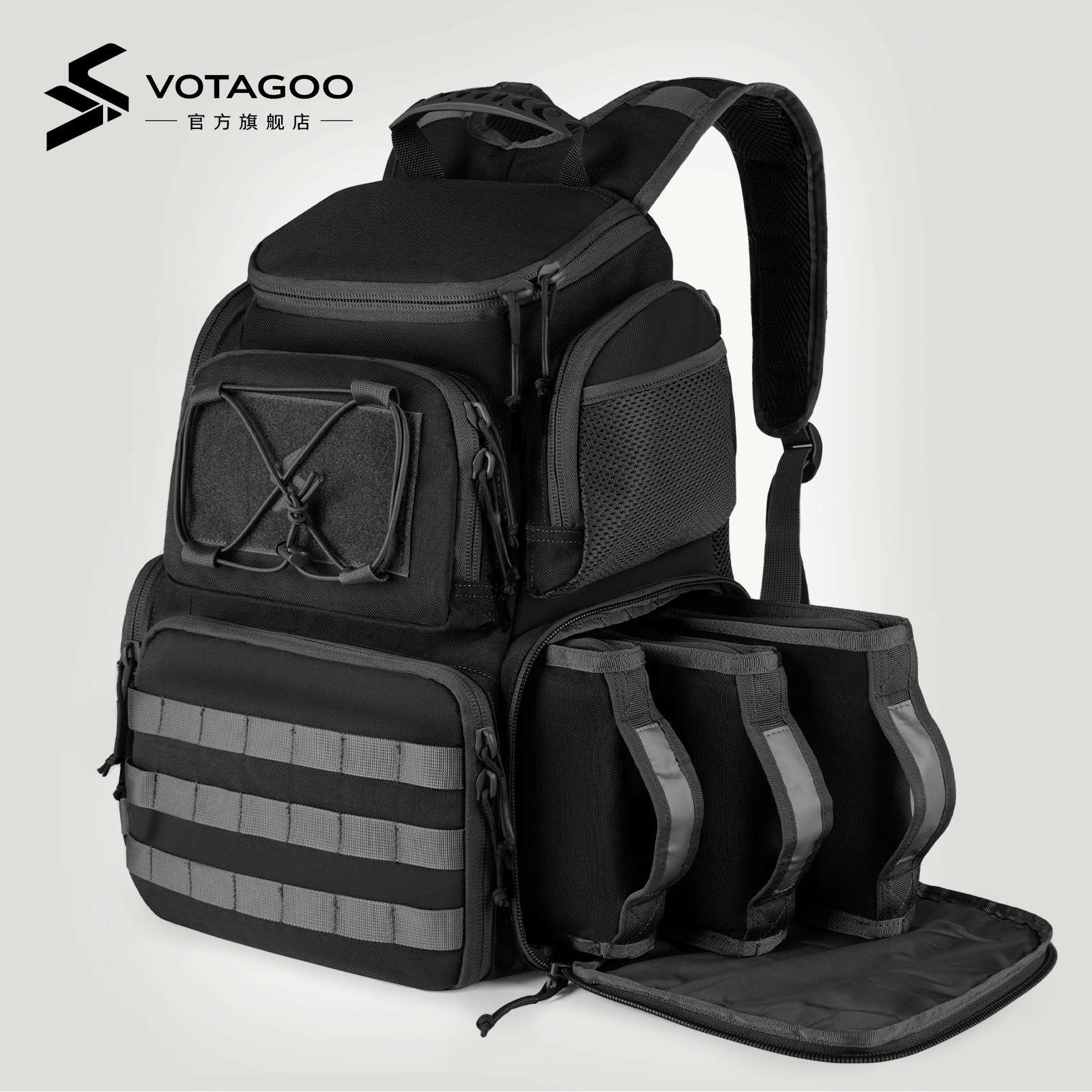 VOTAGOO 户外登山旅行背包 大容量攻击枪包 军迷彩防水战术双肩包