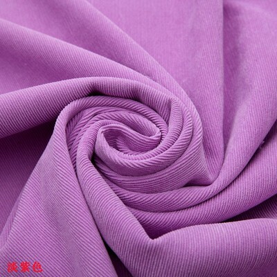淡紫色服装灯芯绒面料