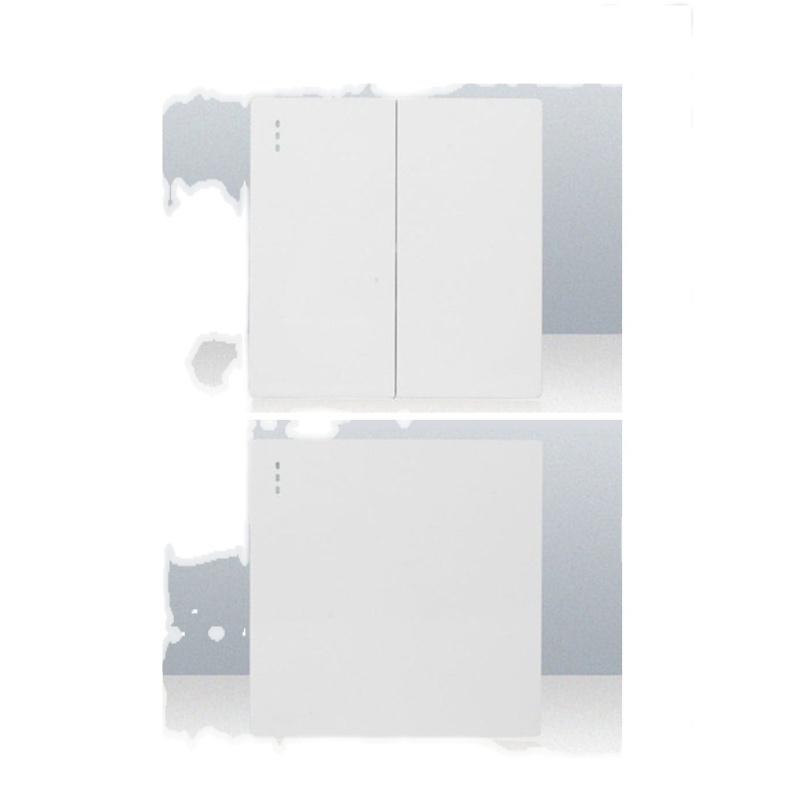 凌动开关单双三四开灵动熄灯不离线黑白金灰色可替换小米Yeelight