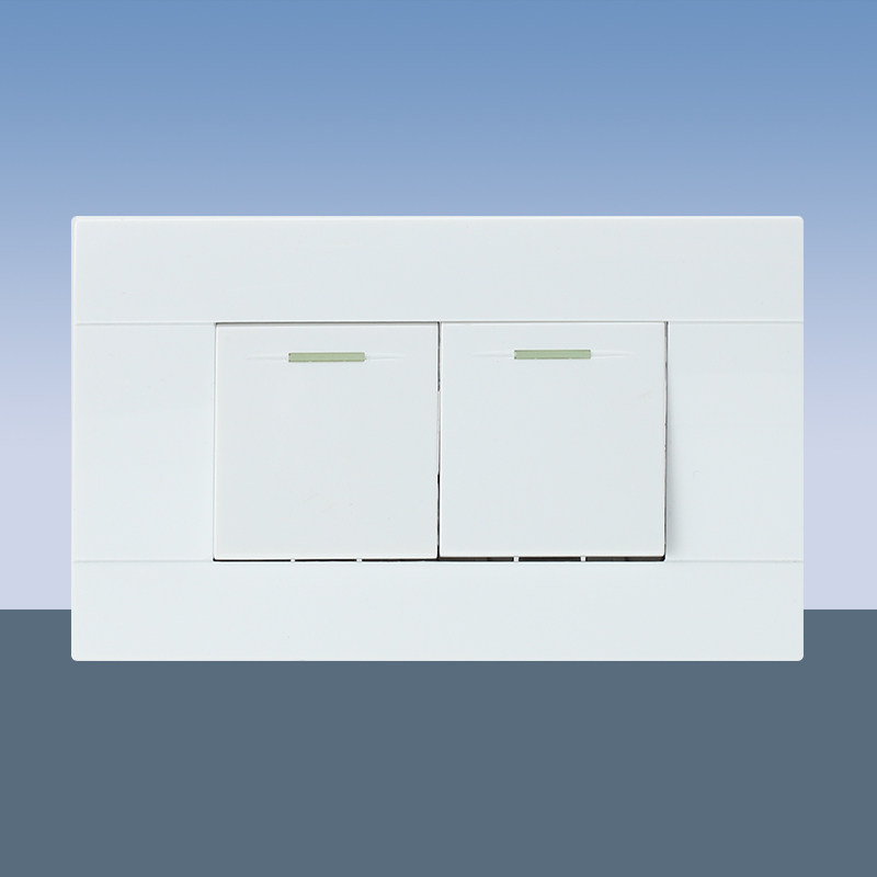 118型凌动双门铃开关 二位2位二开常开常闭开关自动复位面板按钮