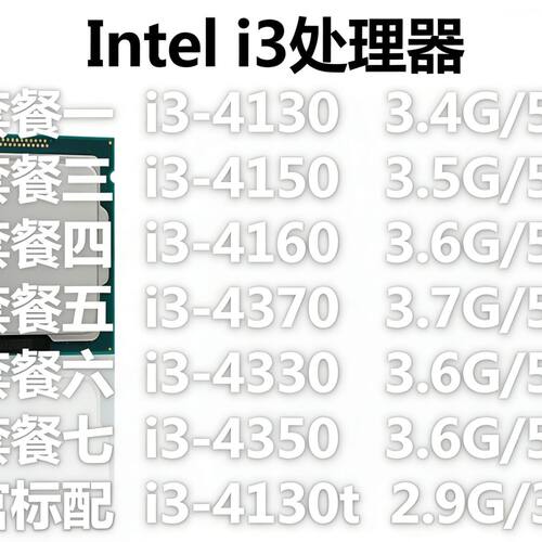台式机组装CPU i3-4130 酷睿四代 i5 4430处理器1150针 CPU