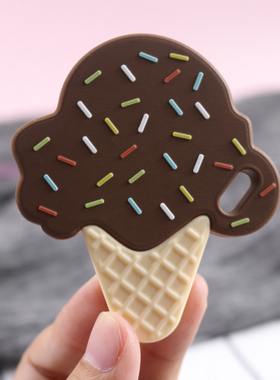 moonpie 新款宝宝咬咬胶 婴儿磨牙冰淇淋牙胶 不含BPA 放心咬