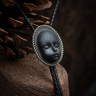 暗黑个性 tie小众原创领结绳男 项链复古波洛领带英伦哥特配饰bolo