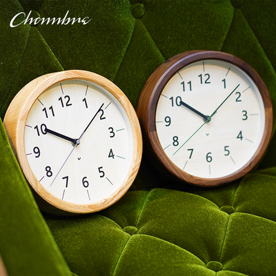 CHAMBRE静音实木石英台钟