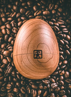 日本寄木细工Karakuri box卵创意实木机关盒解锁戒指盒 龟井明夫