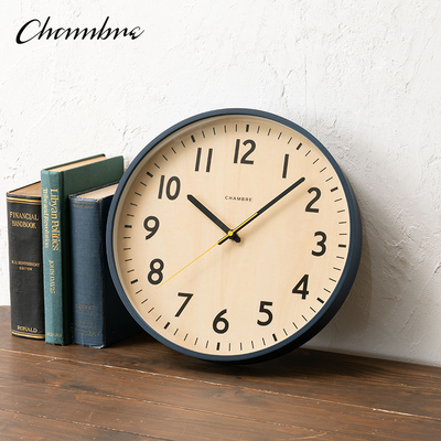 chamber木制日式家用静音挂钟
