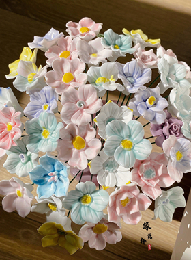 景德镇！陶瓷永生花 家居摆件 精品高温瓷 小众礼物 陶瓷花束