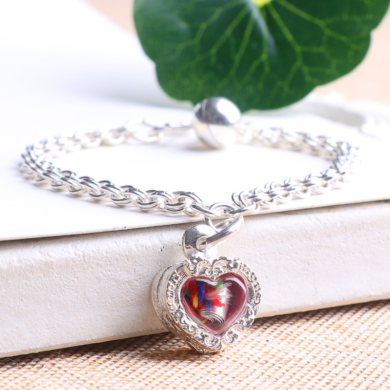 泰国佛牌 龙婆乐 钱多多塔固 大富翁塔固 纯银手链纯银壳吊坠