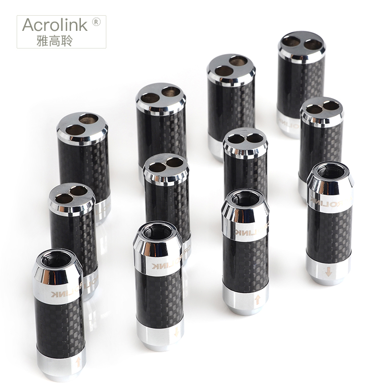 ACROLINK雅高聆碳纤镀铑喇叭线分线器音频线功放音响音箱线分线圈