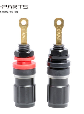 EIZZ功放接线柱紫铜镀金单点式传输音箱喇叭接线柱香蕉插座EZ-301