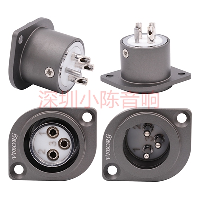 维堡镀铑CD功放XLR卡侬平衡母座