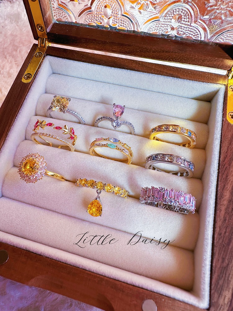 日系轻奢女合金日韩开口