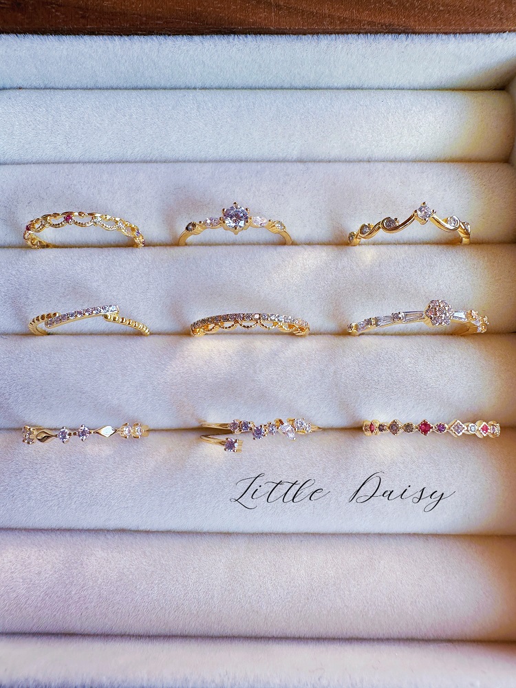 日系轻奢女女纯银日韩戒指