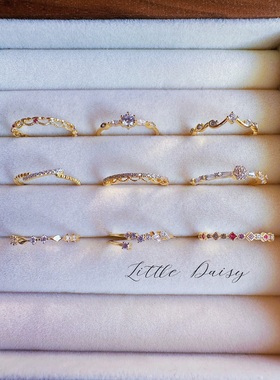 日系轻奢女女纯银日韩戒指