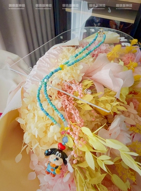 神经手作孤品大鼻涕高飞小众设计感礼物童趣手工串珠捷克琉璃项链