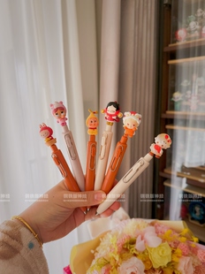 神经手作现货 马马福福新年高颜值潮玩萌粒中性笔ins风闺蜜礼物sp