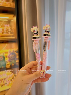 神经手工现货 天鹅湖芭蕾Kitty八音盒粉色小熊仔透明小粉爪萌粒笔