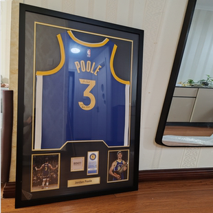 定制球衣相框装裱科比库里篮球足球签名衣服纪念收藏展示相框挂墙
