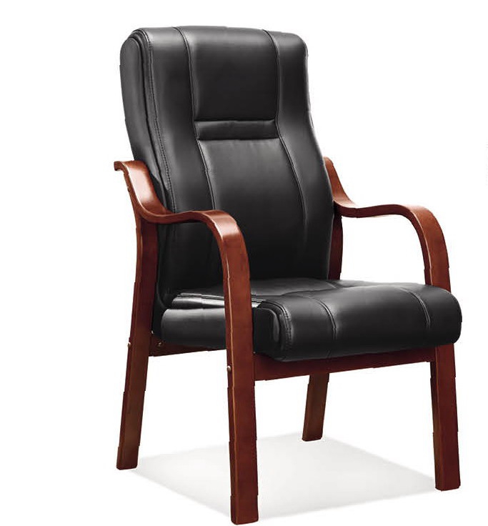 现货包邮 真皮会议椅 高档实木班前椅 桌前椅 办公椅 会客椅H811