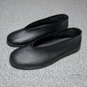 男真皮纯手工牛皮圆口布鞋 透气休闲鞋 老头鞋 父亲鞋 便鞋 老北京布鞋